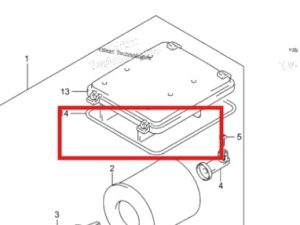 Légszűrőház fedél tömítés (OEM) SUZUKI LT-Z 400